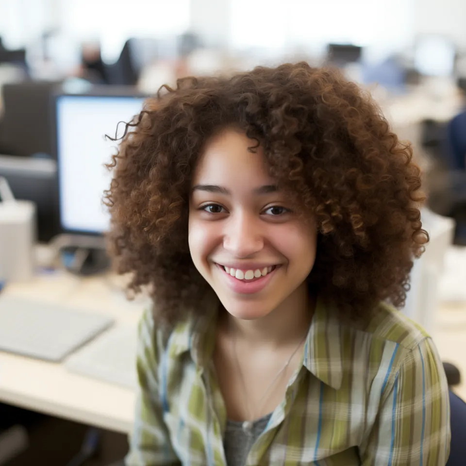 Mujer profesional sonriente